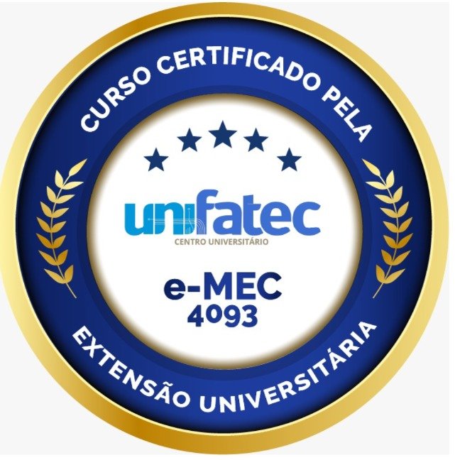 Selo UNIFATEC - Curso certificado por faculdade reconhecida, e-MEC 4093